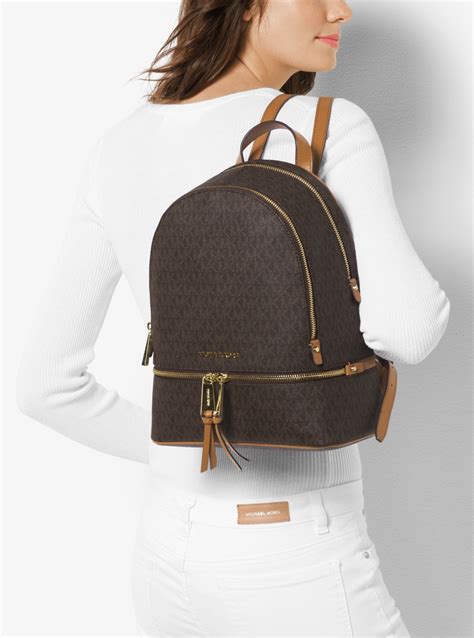 michael kors rhea medium backpack olive|Michael Kors rhea studded backpack.